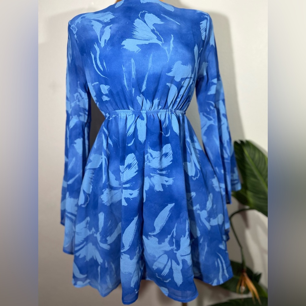 SHEIN Blue Floral Dress